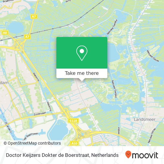 Doctor Keijzers Dokter de Boerstraat Karte