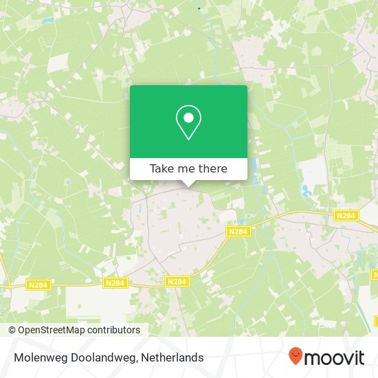 Molenweg Doolandweg Karte