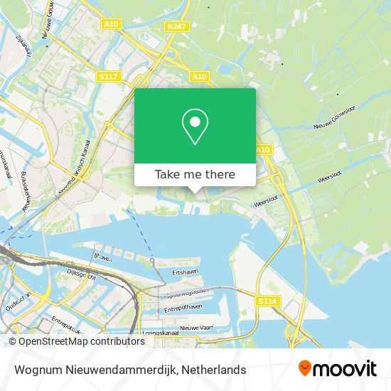 Wognum Nieuwendammerdijk map