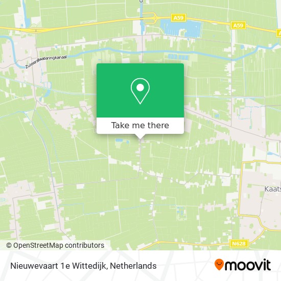 Nieuwevaart 1e Wittedijk map