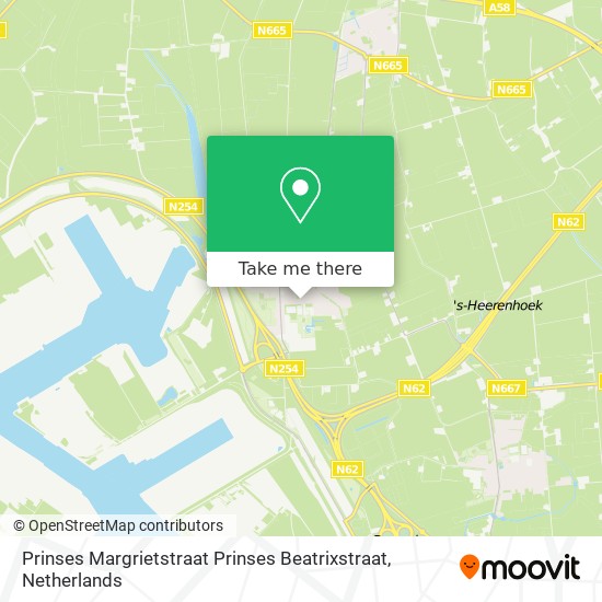 Prinses Margrietstraat Prinses Beatrixstraat Karte