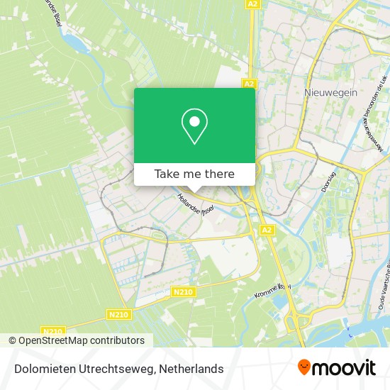 Dolomieten Utrechtseweg map