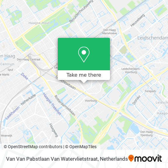 Van Van Pabstlaan Van Watervlietstraat map