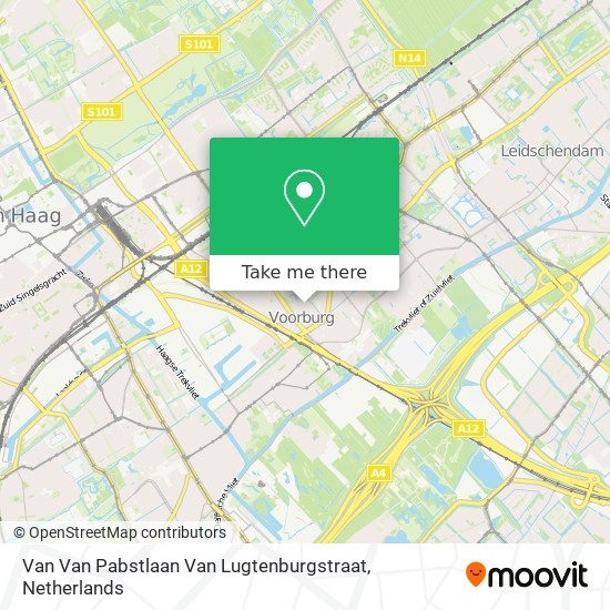 Van Van Pabstlaan Van Lugtenburgstraat map