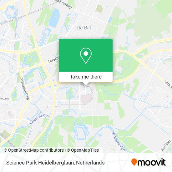 Science Park Heidelberglaan map
