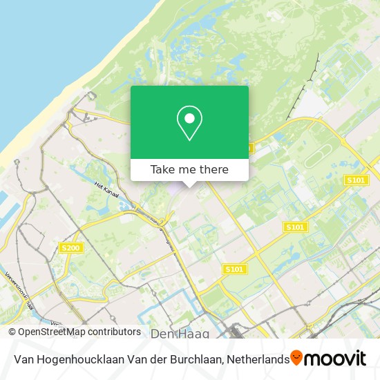 Van Hogenhoucklaan Van der Burchlaan Karte