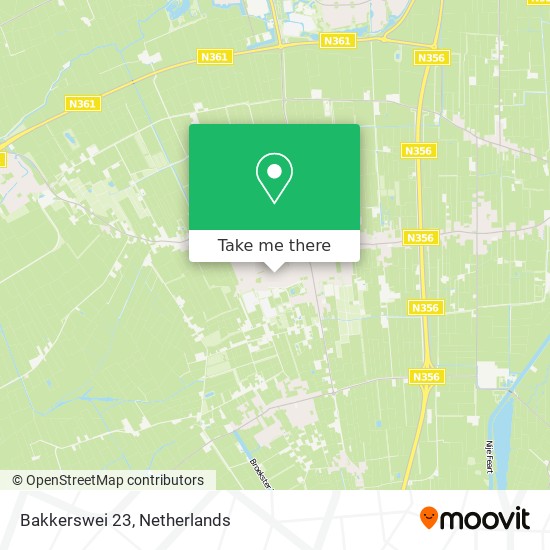 Bakkerswei 23 map