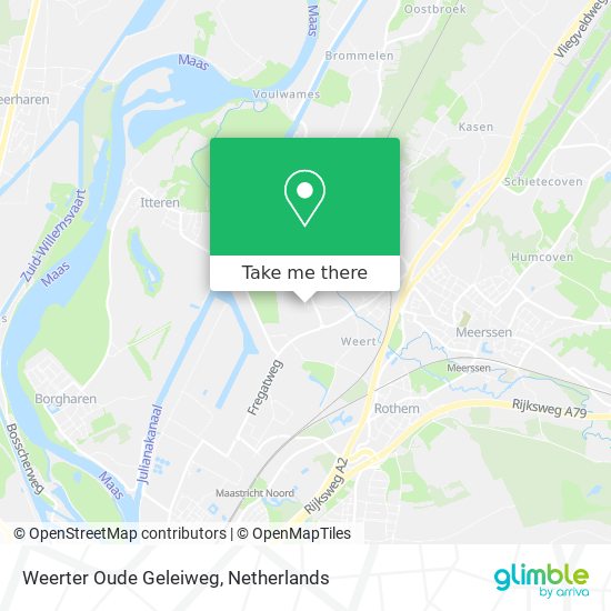 Weerter Oude Geleiweg Karte