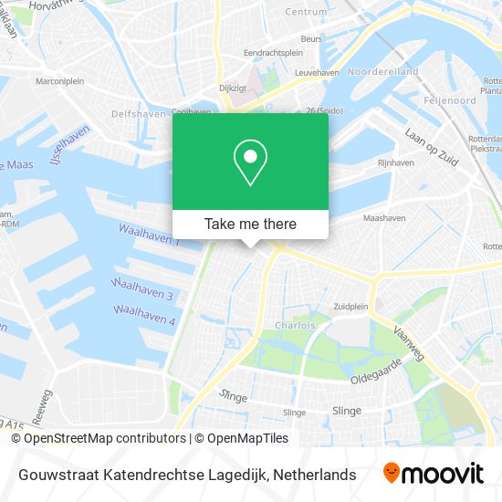 Gouwstraat Katendrechtse Lagedijk map