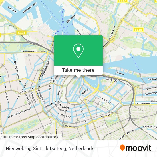 Nieuwebrug Sint Olofssteeg map
