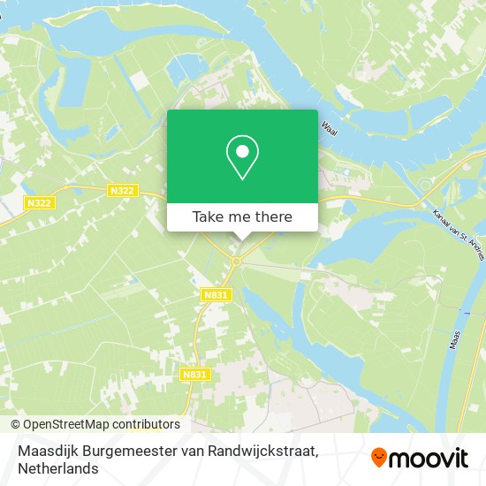 Maasdijk Burgemeester van Randwijckstraat Karte