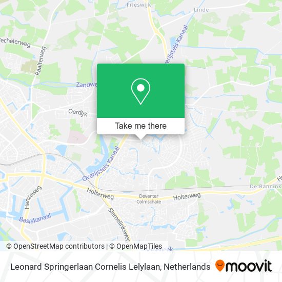 Leonard Springerlaan Cornelis Lelylaan map