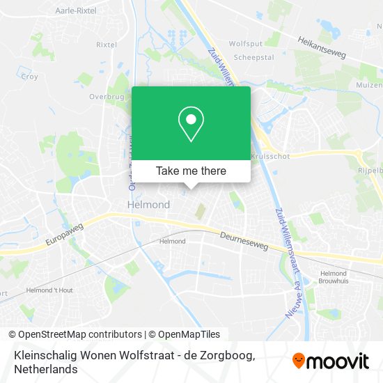 Kleinschalig Wonen Wolfstraat - de Zorgboog Karte