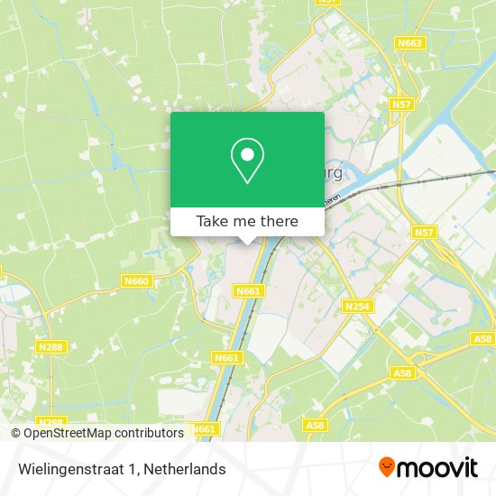 Wielingenstraat 1 Karte