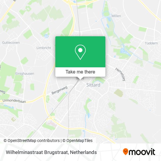 Wilhelminastraat Brugstraat map