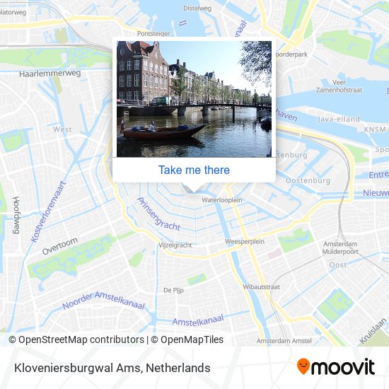 Kloveniersburgwal Ams map