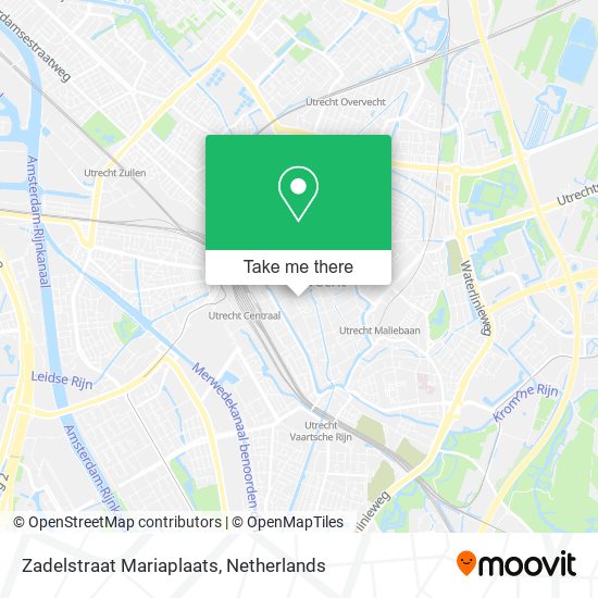 Zadelstraat Mariaplaats map