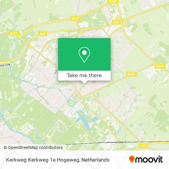 Kerkweg Kerkweg 1e Hogeweg map