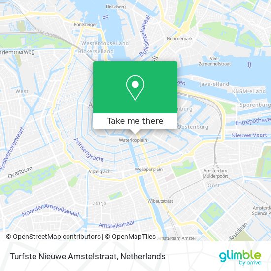 Turfste Nieuwe Amstelstraat map