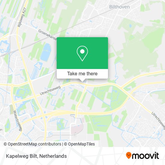 Kapelweg Bilt map