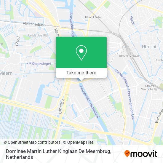 Dominee Martin Luther Kinglaan De Meernbrug map