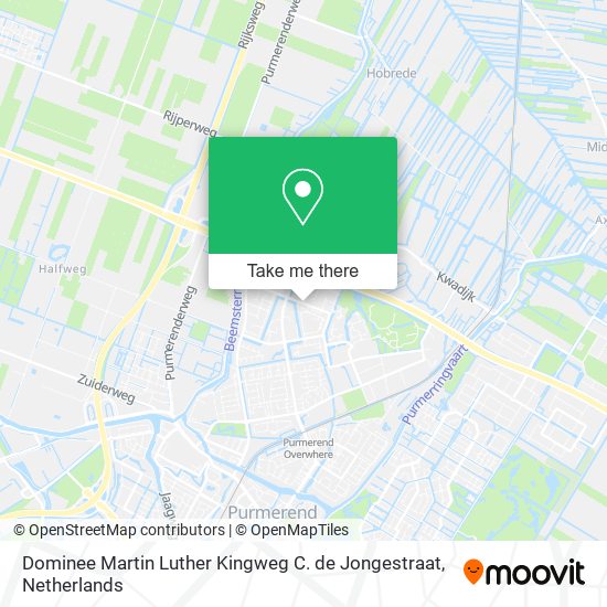 Dominee Martin Luther Kingweg C. de Jongestraat Karte