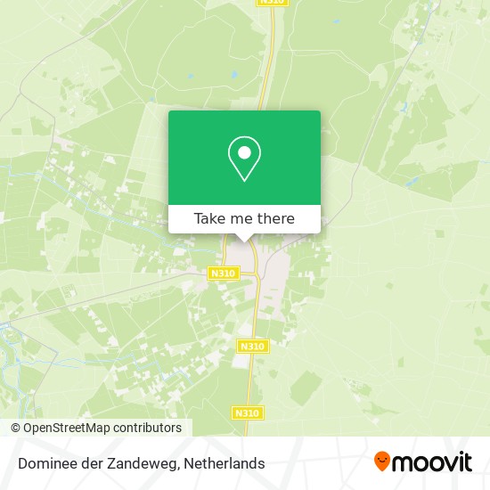 Dominee der Zandeweg map