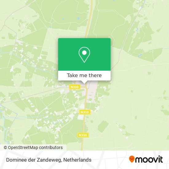 Dominee der Zandeweg map