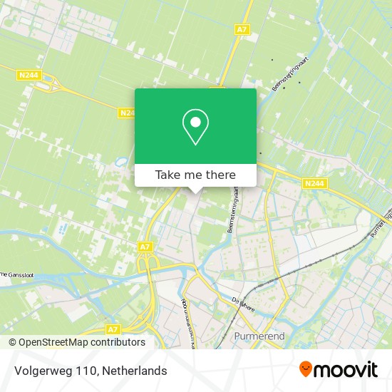 Volgerweg 110 map