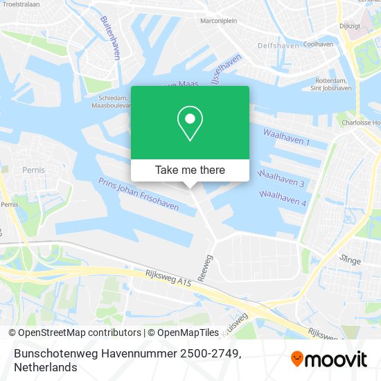 Bunschotenweg Havennummer 2500-2749 Karte