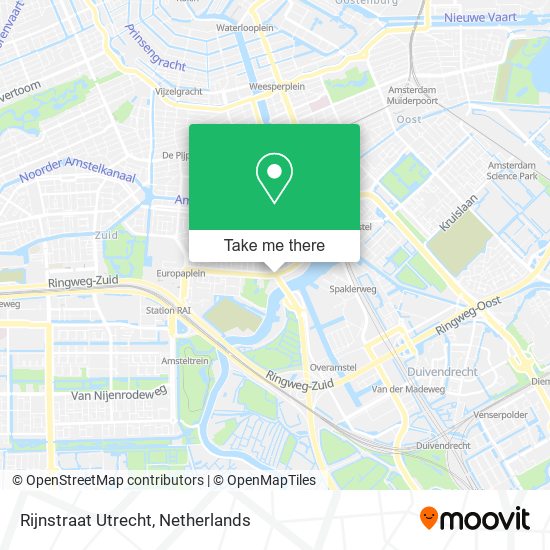 Rijnstraat Utrecht map