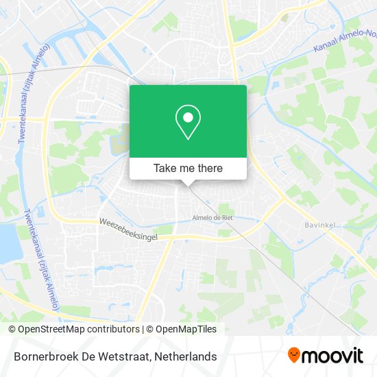 Bornerbroek De Wetstraat map