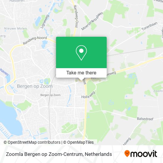 Zoomla Bergen op Zoom-Centrum map