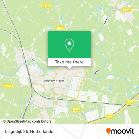 Lingedijk 36 map