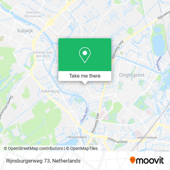 Rijnsburgerweg 73 map