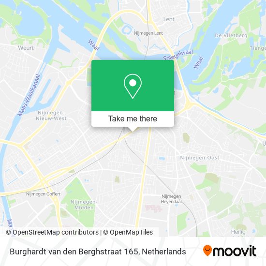 Burghardt van den Berghstraat 165 Karte