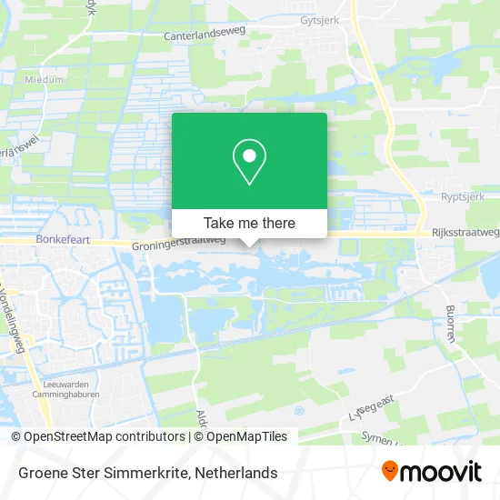 Groene Ster Simmerkrite map