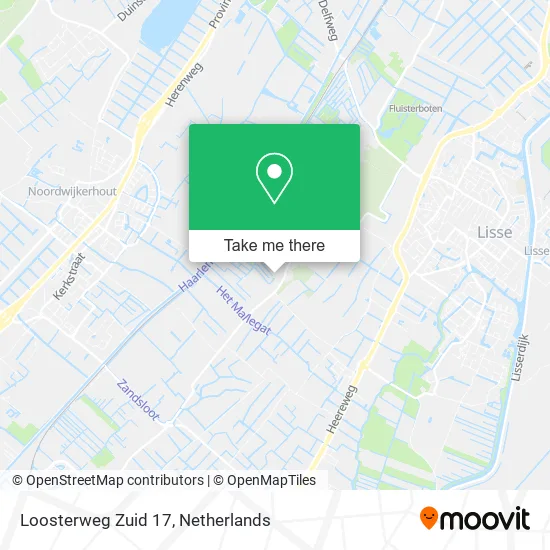 Loosterweg Zuid 17 map