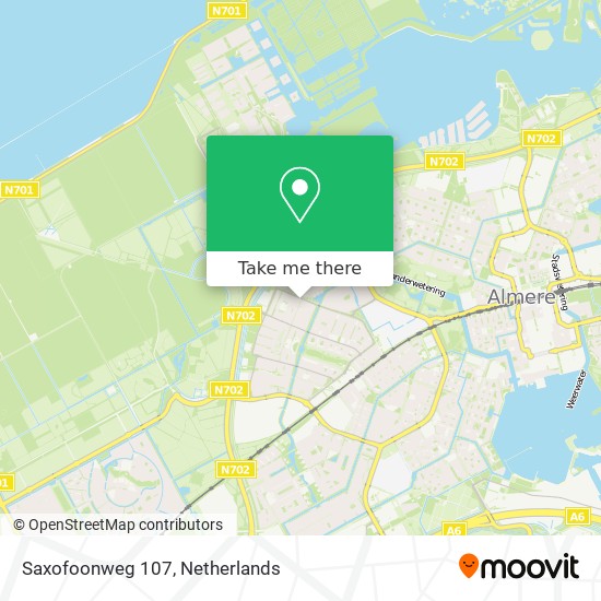 Saxofoonweg 107 map