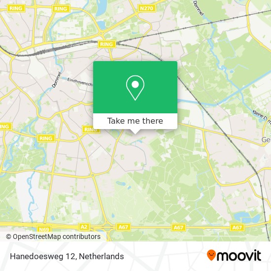 Hanedoesweg 12 map