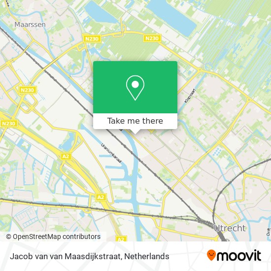 Jacob van van Maasdijkstraat map