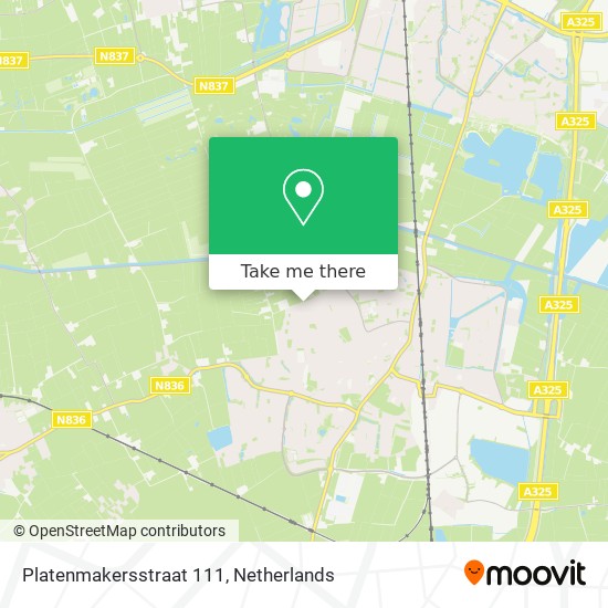 Platenmakersstraat 111 Karte