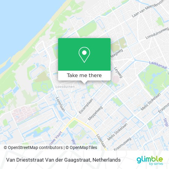 Van Drieststraat Van der Gaagstraat map