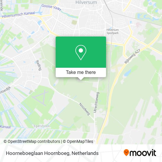 Hoorneboeglaan Hoornboeg map
