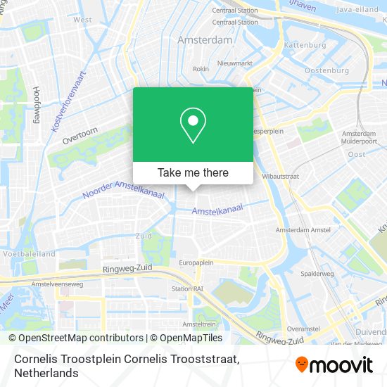 Cornelis Troostplein Cornelis Trooststraat map