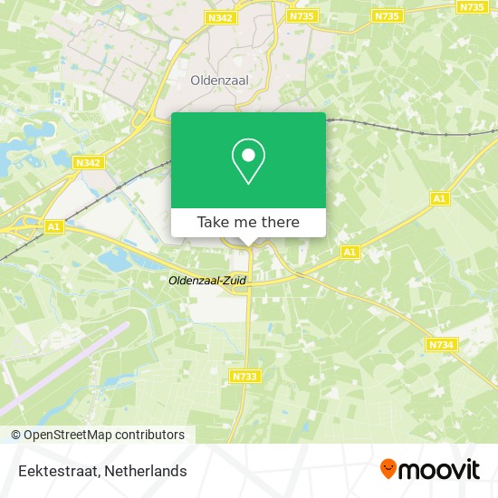 Eektestraat map