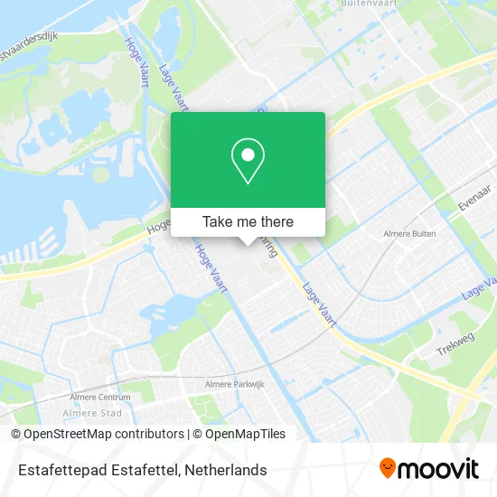Estafettepad Estafettel map
