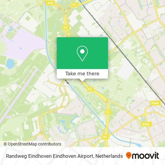 Randweg Eindhoven Eindhoven Airport map