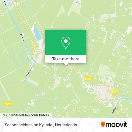 Schoonheidssalon Kylinde. map