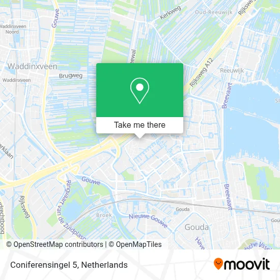 Coniferensingel 5 map